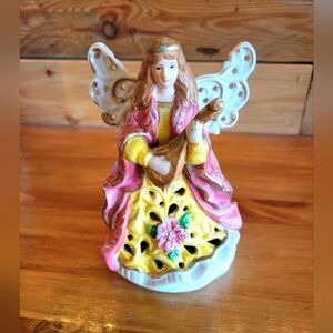 ❤️🩷❤️Vintage glazed ceramic Christmas Angel